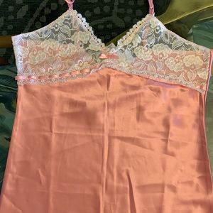 Jessica McClintock pink peach night grown L14-16